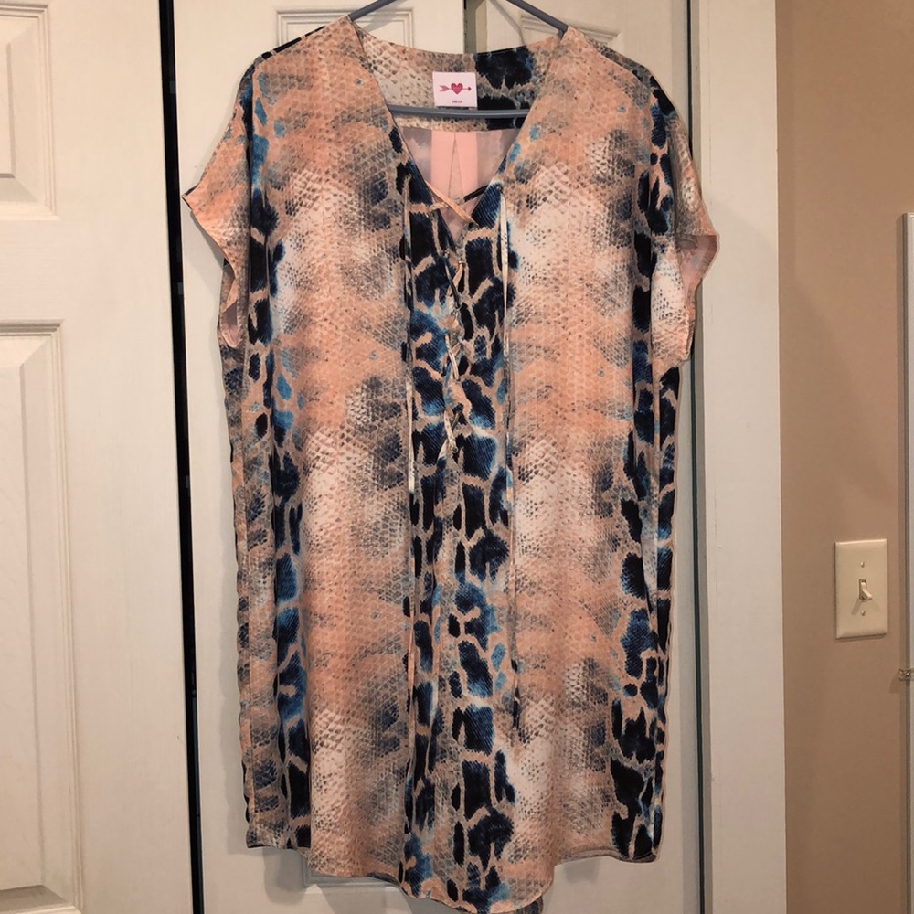 Buddy Love dress with lace up front